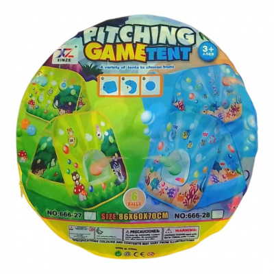 Намет-мішень, кульки для гри,  86 х 60 х 70 см, у сумці (салатовий) XINZE MR1262