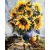 Картина по номерах Жовті соняшники 40x50 см Origami LW30030