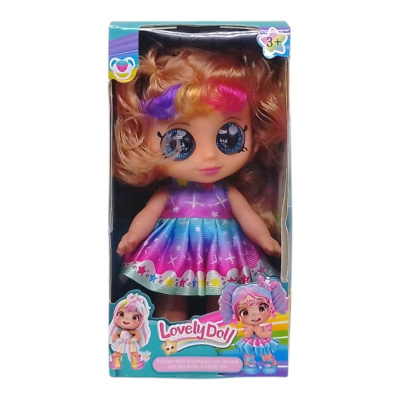 Лялька Lovely Doll, 22 см, підсвічування, весела пісенька (русява) MIC 212A