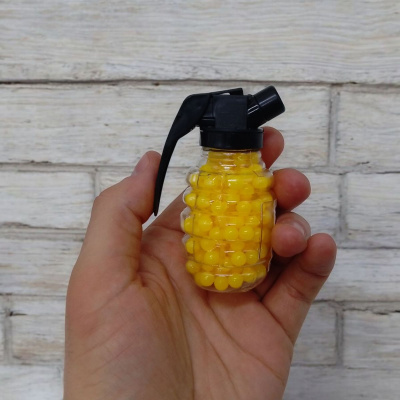 Кульки для дитячої зброї, 300 кульок, пластик, 6 мм Граната MIC SQX-01