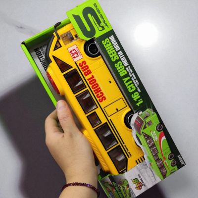 Автобус інерційний, озвучений, зі світлом, в коробці 8х13х29 см Jian Sheng Toys JS162D