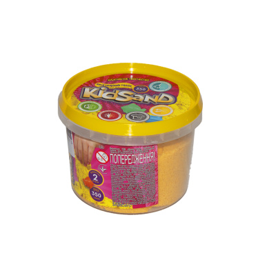 Кінетичний пісок KidSand, жовтий, 350 г Dankotoys KS-01-03