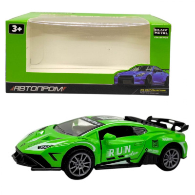 Машина металева Автопром. Ford mustang: COBRA, ЗЕЛЕНА Автопром AP74183