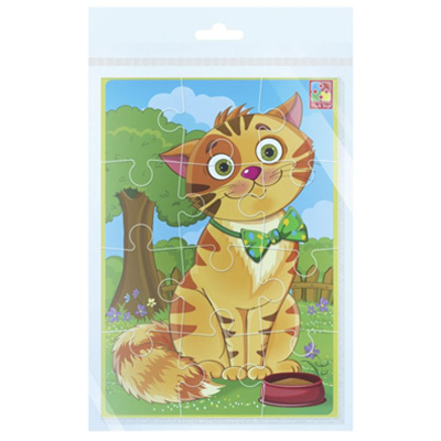 Мʼякі пазли А5 Рудий котик (12 елем) Vladi Toys VT1103-91