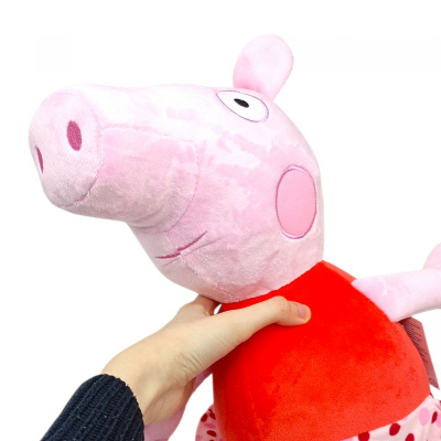 Мʼяка іграшка Свинка Дівчинка 45 см. Kinder Toys 00097-62