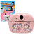 Дитячий фотоапарат 2 в 1, (рожевий) MIC foto1