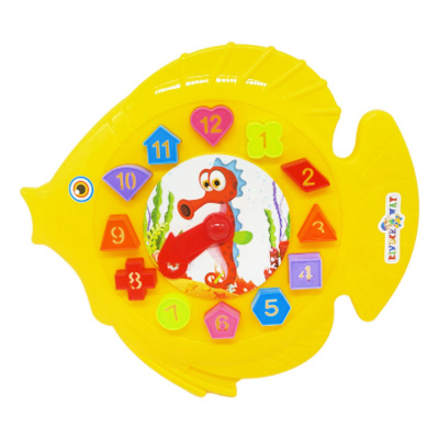 Сортер- годинник Рибка жовтий Kinderway KW-40-001