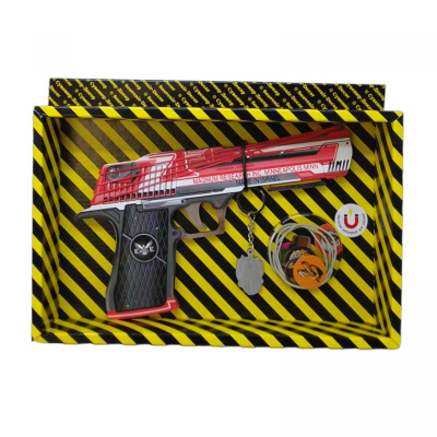 Гумкостріл дерев`яний Desert eagle code red Сувенир-Декор DE-CR