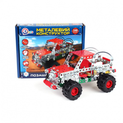 Дитячий Конструктор металевий "Позашляховик" ТехноК 4913TXK, 248 деталей