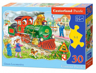 Пазли Веселий паровоз, 30 елементів Castorland В-03433