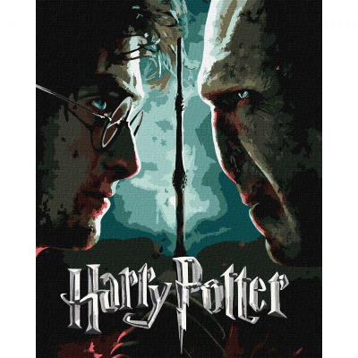 Картина за номерами з фарбами металік Harry Potter: Гаррі та Волдеморт 40х50см Ідейка KHO5222