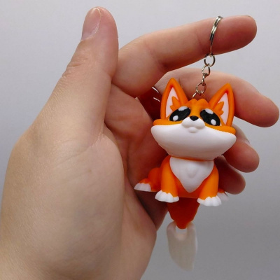 3D Брелоки CUTE FOX / Мила ЛИСИЧКА, Keychain, 3D друк OYTOY 03014100
