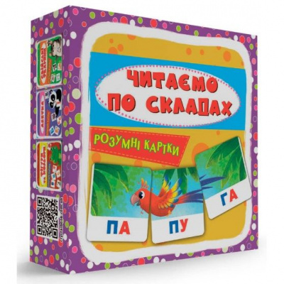 Розумні картки Читаємо по складах 30 карток Crystal Book F00032106