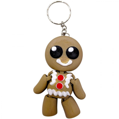 Брелок 3d друк ЧОЛОВІЧОК-ПЕЧИВО (ВИД 1) , KEYCHAIN MIC KCHN090