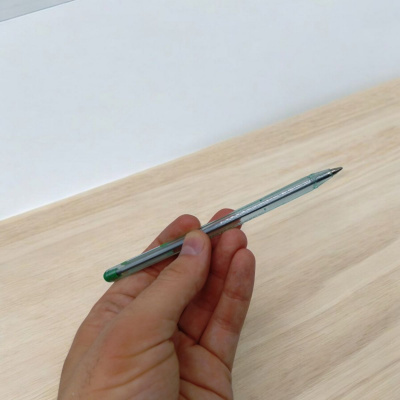 Ручка масляна 1 мм, зелена My-Pen MIC P2210