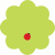 Блок паперу з клейким шаром, Flower,70х70мм,50арк Axent 2444-05-A