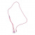 Кабель тканинний 3 в 1, MicroUSB, Type-C та Lightning (рожевий) MIC MBS142