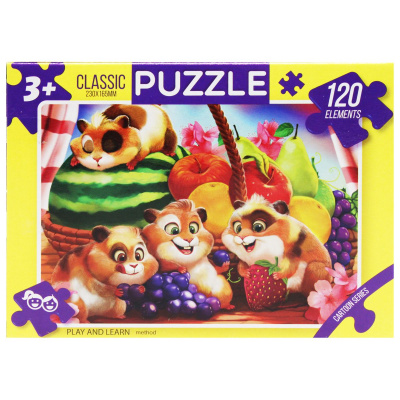 Пазли Хом'ячки, 120 елементів Dankotoys C120-17-01