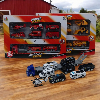 Набір металевих машинок Model car: Будівельна техніка DESONG DS047