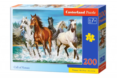 Пазли Коні, 200 елементів Castorland В-222056