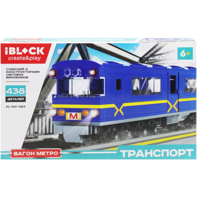 Конструктор Вагон Метро, 438 дет. MiC PL-921-383
