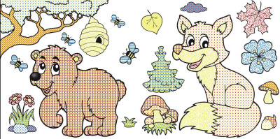 Водні розмальовки Лісові тварини (укр) Crystal Book F00023134