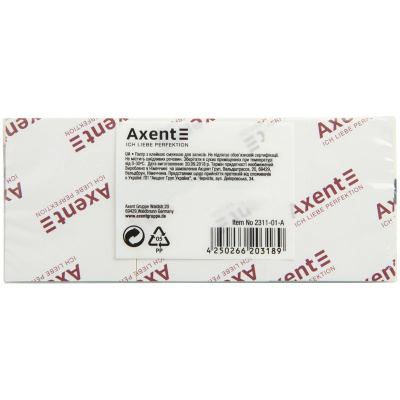 Блок паперу з клейким шаром 50x40мм,100арк,3шт,жов Axent 2311-01-A