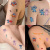 Набір тимчасових тату "Ліло та Стіч №2" lilo-stich-tattoo-2-1, 10 штук, розмір 12 х 7 см
