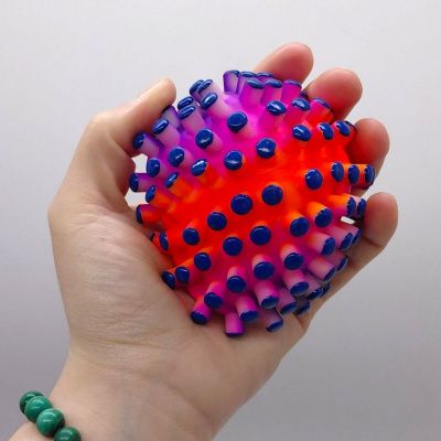 Мʼяч гумовий 3ʼʼ (мікс кольори) 90г MIC RB26524