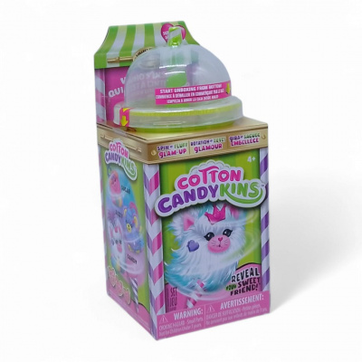 Мʼяка іграшка-сюрприз Cotton Candykins: Пухнастий улюбленець, зелений Cotton Candykins 27301