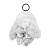 Брелок хутряний Кролик 15 см (білий) MIC MS-24-1217