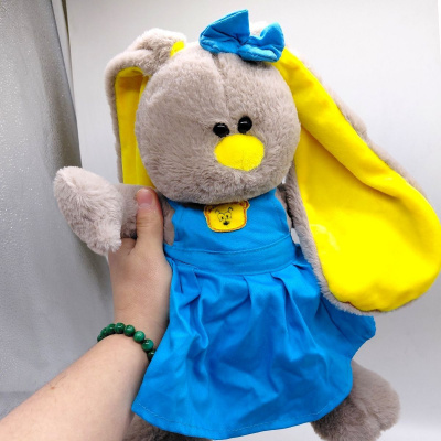 Мяка іграшка Зайка Соня 35 см (СІРИЙ) Nikopol 0354