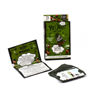 Карткова гра YES NOT данеткі: Шерлок (укр) Dankotoys YEN-01-04U