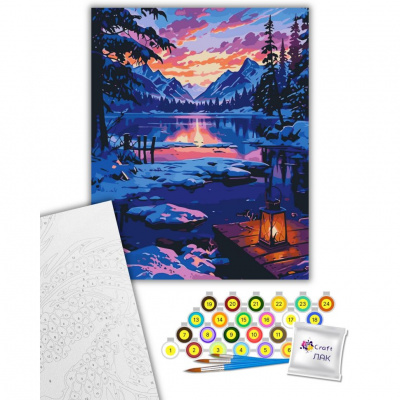 Картина по номерам Зимовий пейзаж 40х50 см Art Craft 11056-AC