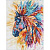 Алмазна мозаїка Яскравий кінь 30х40см Ідейка AMO8236