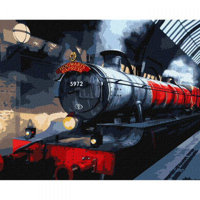 Картина за номерами з фарбами металік Harry Potter: Гоґвортський експрес 40х50 см Ідейка KHO5210