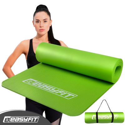 Килимок для фітнесу та йоги EasyFit NBR 10 мм Зелений EasyFit EF-1919-GN