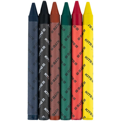 Крейда воскова, 6 кольорів Kite Classic Kite K-1076