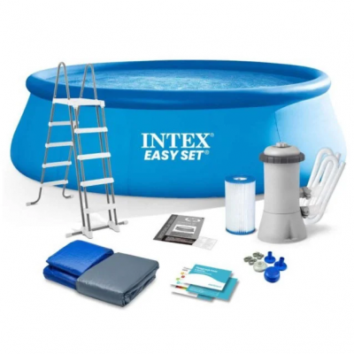 Надувний басейн сімейний Intex 26166 (457х107 см), 12430 л