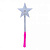 Чарівна паличка-світяшка Зірка, 38 см, прозора (рожева) MIC KA-23-144