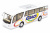 Інерційний автобус Coach (білий) Kinsmart KS7101W