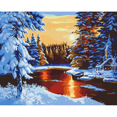 Картина за номерами "Казкова зима" BS29405, 40х50 см