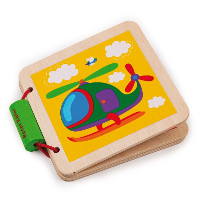 Деревʼяна іграшка Деревʼяна книга. Транспорт Vladi Toys RW3034