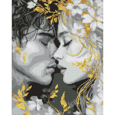 Алмазна мозаїка "Погляд губами" ©art_selena_ua AMO8258, 40х50 см