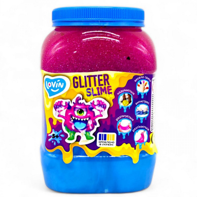 Слайм-антистрес Lovin: Big slime, 1150 мл, блакитний+ малиновий Lovin 80160