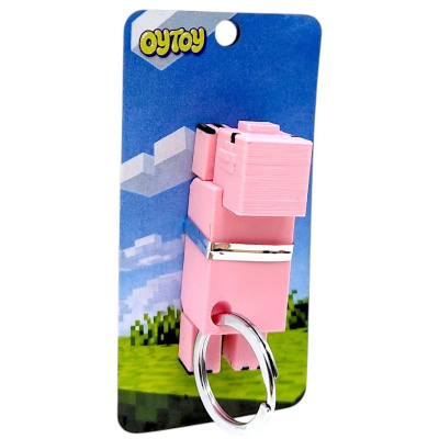 Брелок (3D друк) Minecraft Pig / Свиня OYTOY 1014000