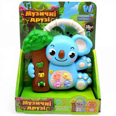 Музична іграшка Звірятко. Коала (блакитний) укр Wtoys 99186
