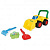 Набір для гри у піску Бульдозер, з лопаткою, граблями та пасочкою Wader 70410