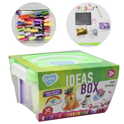 Набір легкого стрибаючого пластиліну Ideas box Lovin Окто 70108