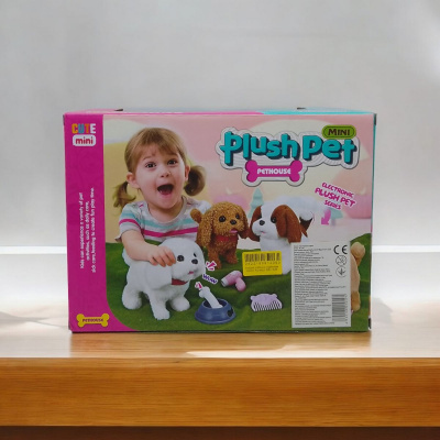 Ігровий набір з тваринкою Plush Pet. Песик кучерявий MIC MC-1046